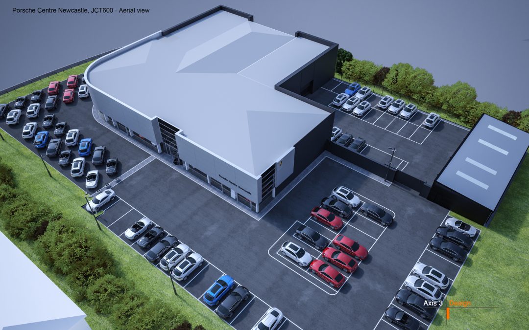 PorscheNewcastle- Aerial view